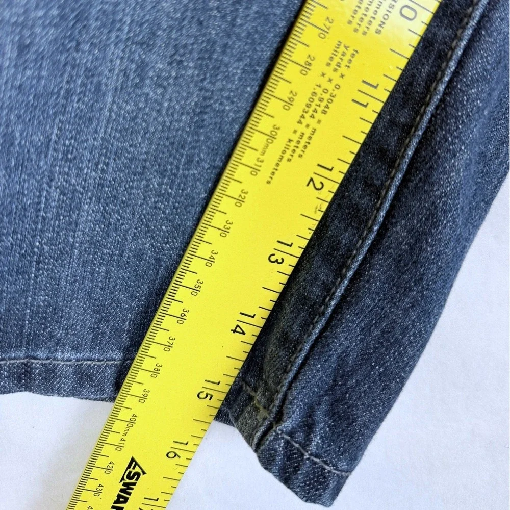 Vintage Y2K Sean John Mens 38 Baggy Denim Jorts Hong Kong Graphic Pocket Shorts